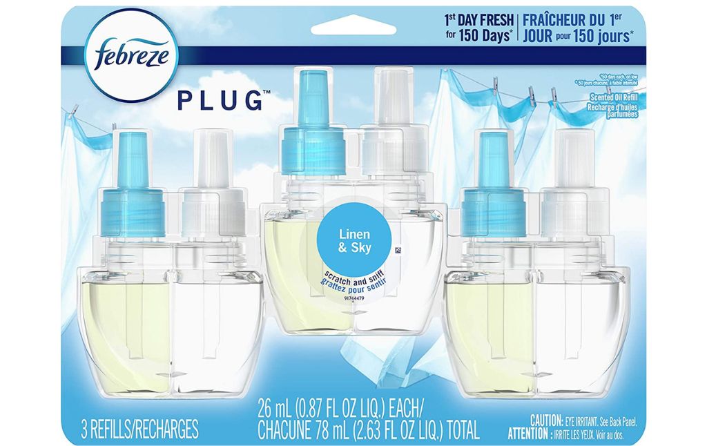 febreze plug in linen sky