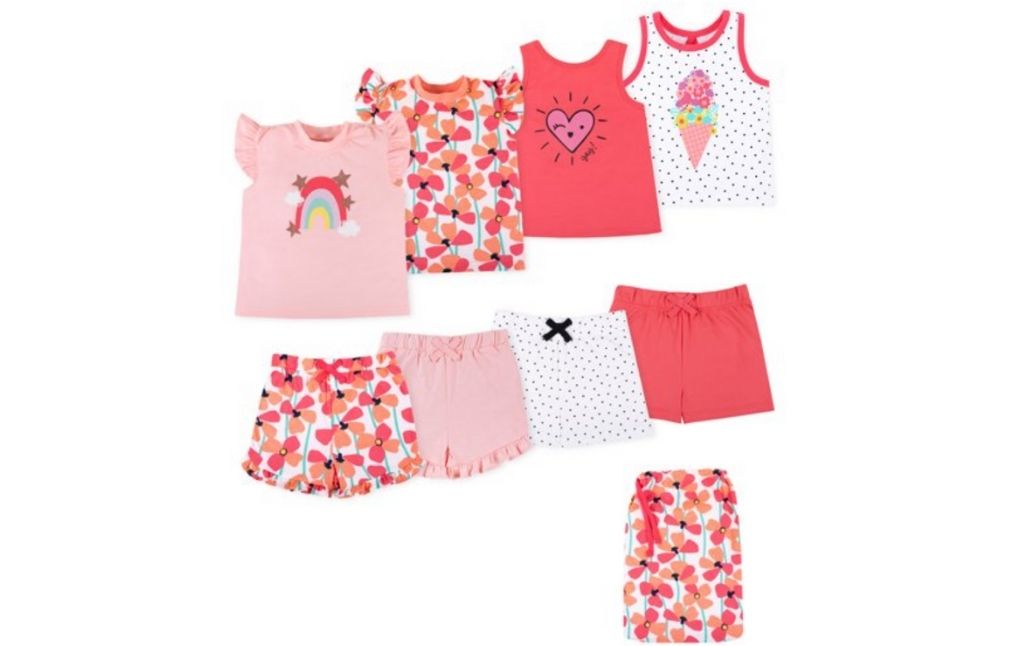 little girls shorts and tank set