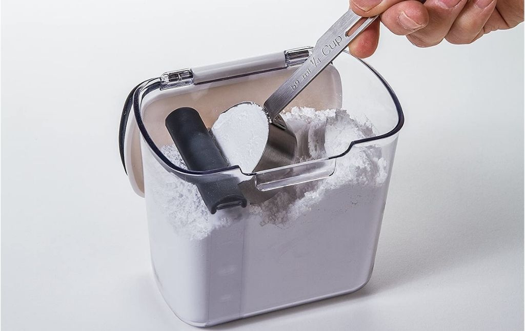 powdered sugar storage container