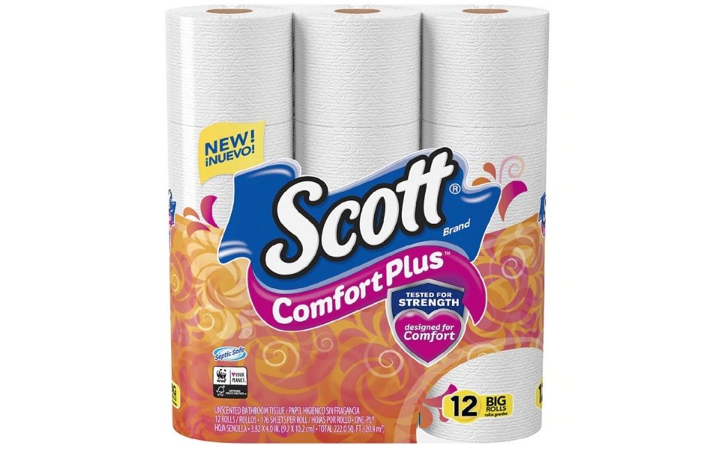 scott comfort plus toilet paper