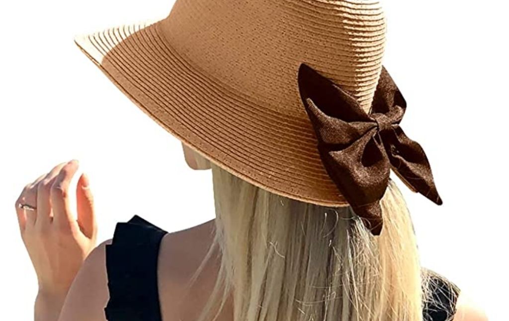 sun hat with bow