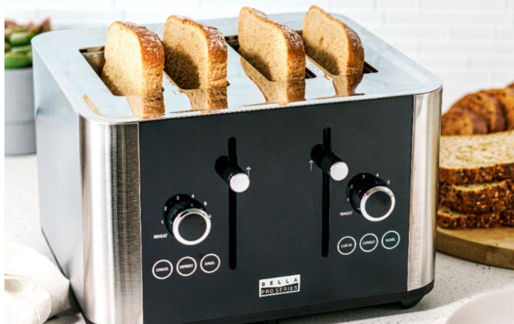 bella pro series 4 slice toaster