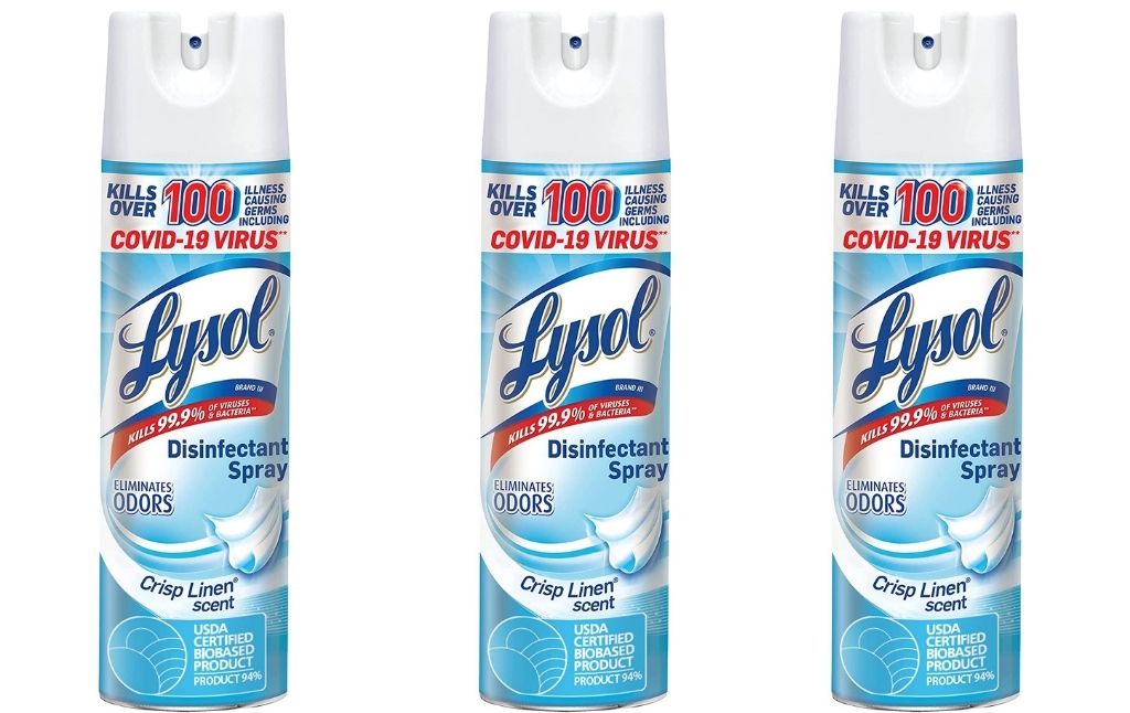 lysol disinfectant spray