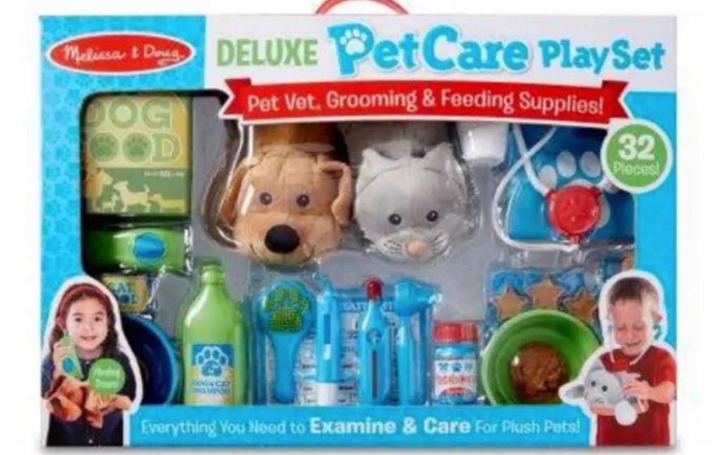 melissa doug deluxe pet care playset