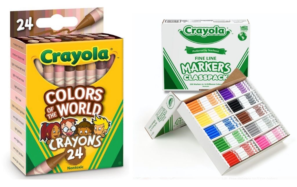 Crayola crayons markers