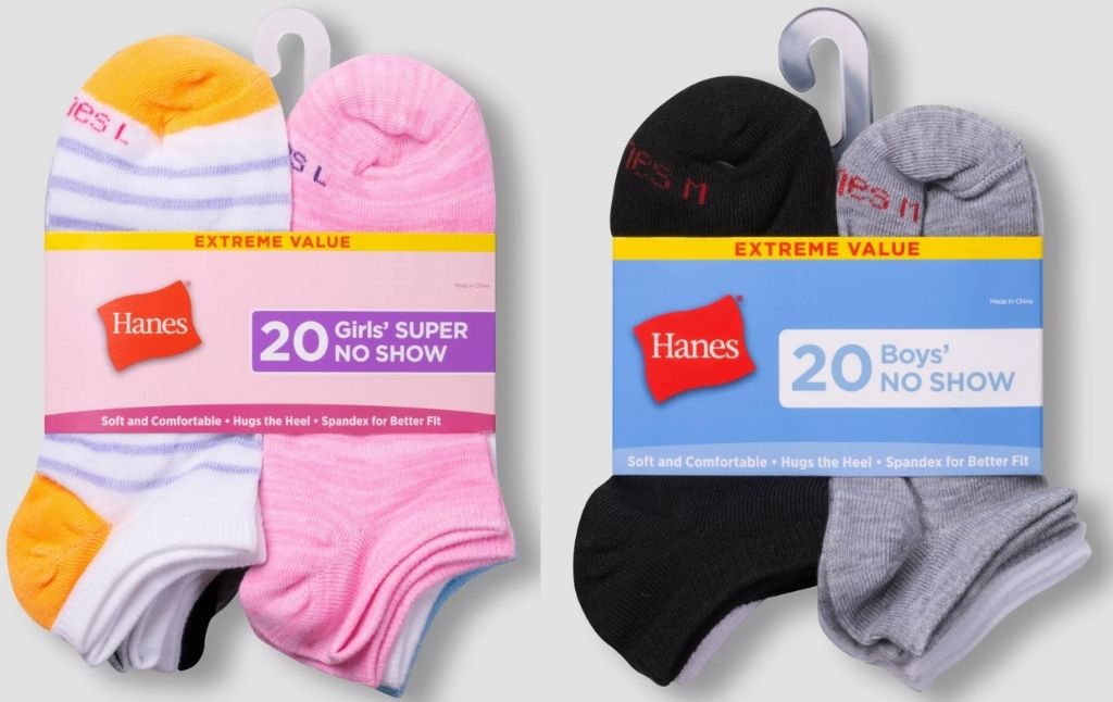 hanes super no show socks