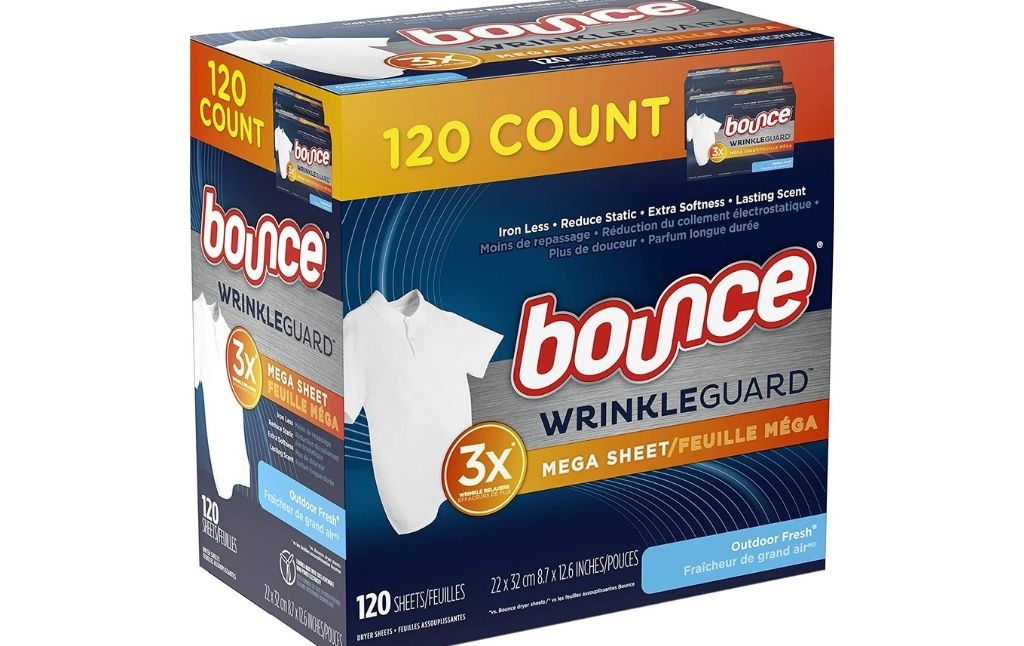 bounce wrinkle guard dryer sheets