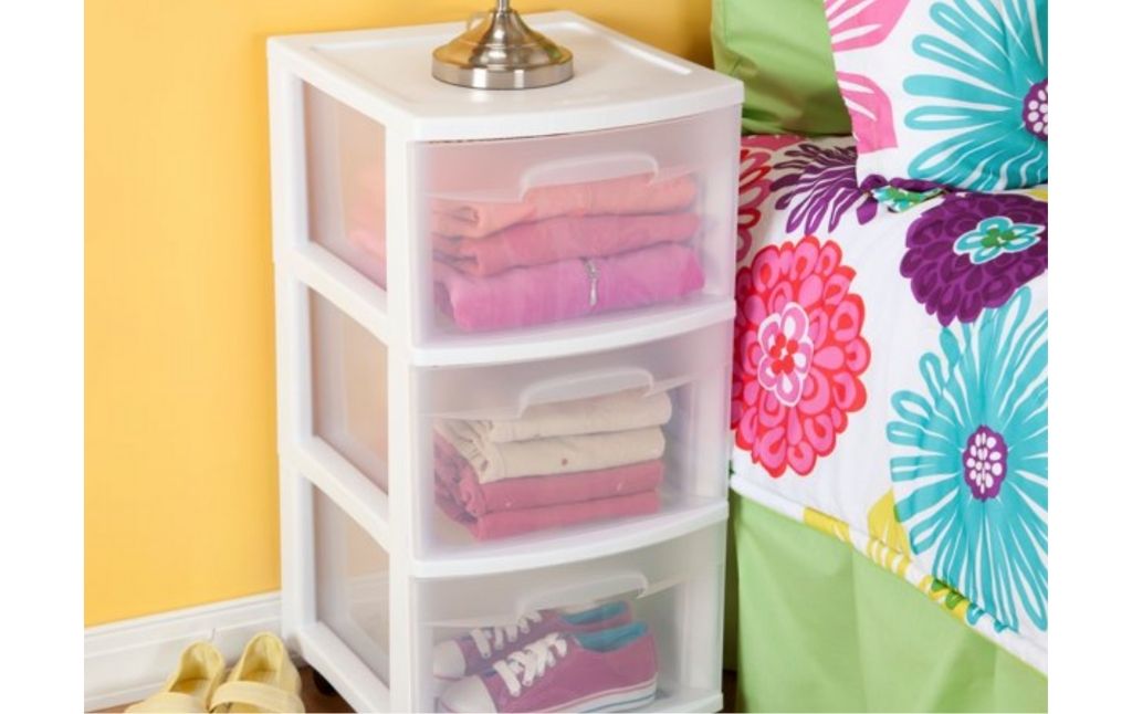 3 drawer storage unit