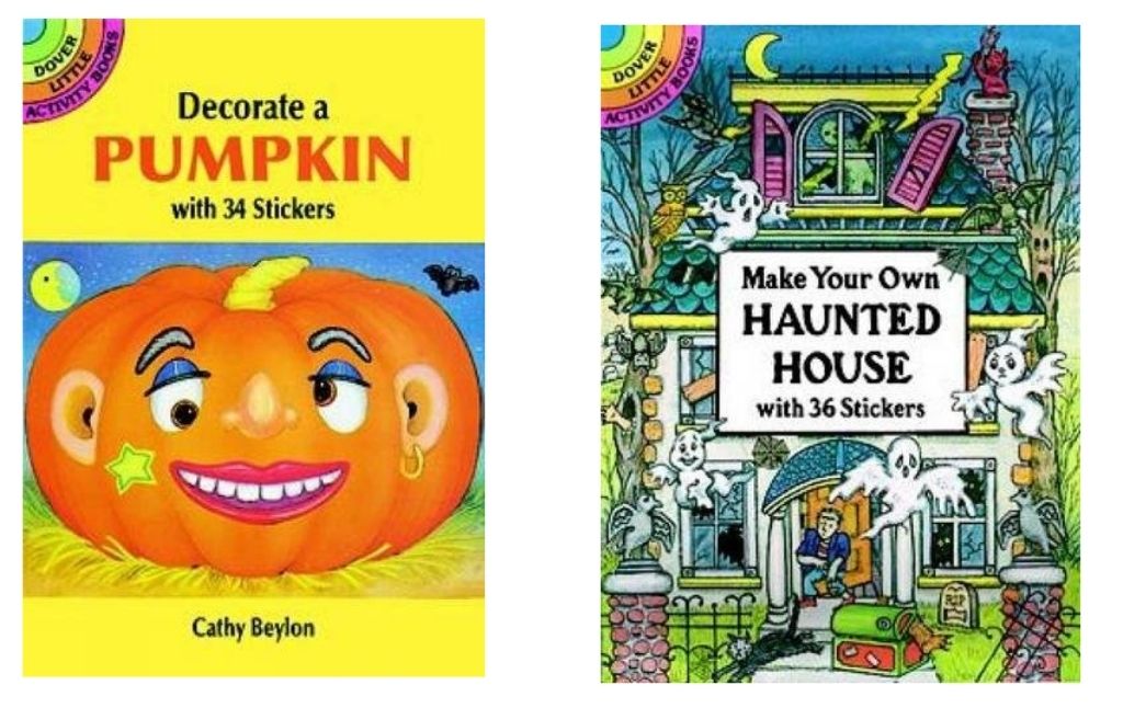 halloween activity sticker books