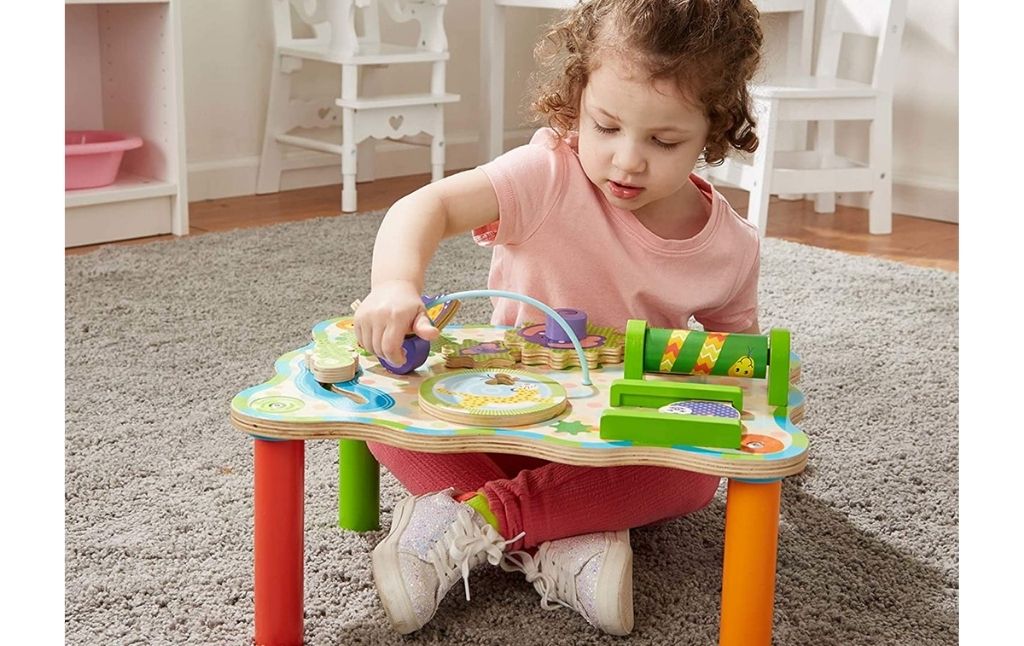 melissa doug jungel wooden activity table