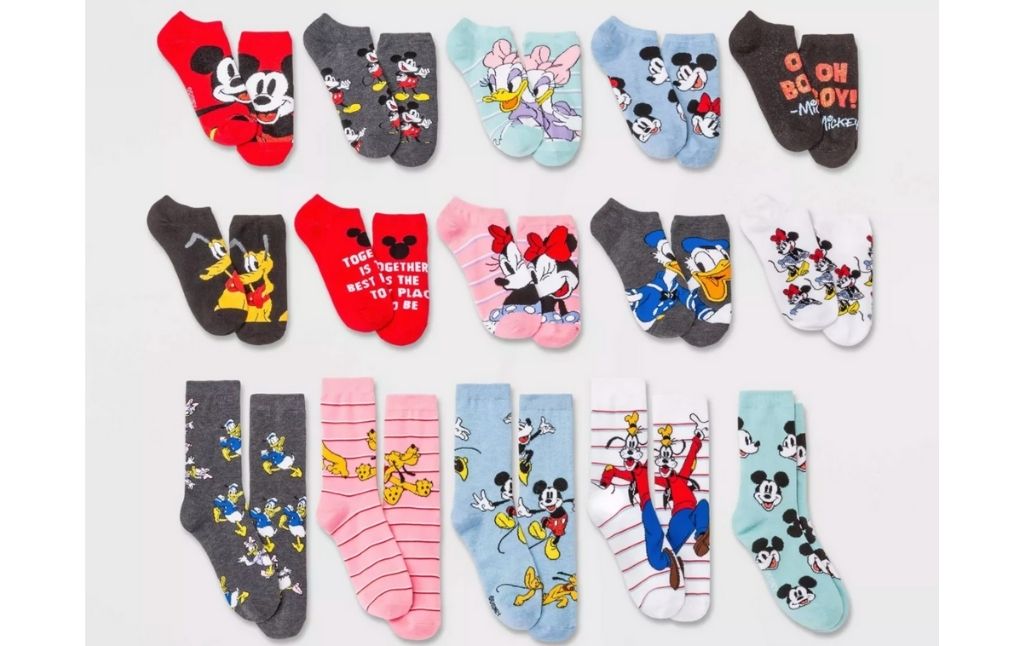 Disney 15 days of socks advent calendar