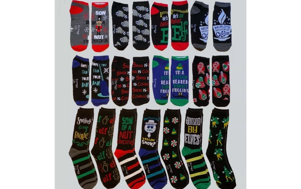 ELF 15 days of socks advent calendar