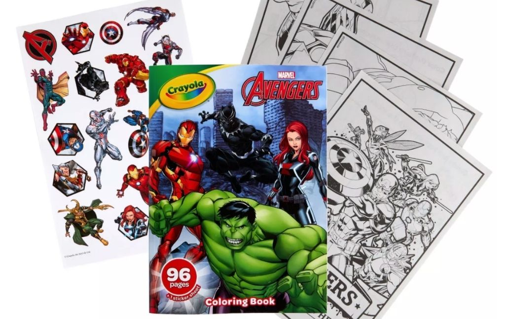 Avengers Crayola sticker books