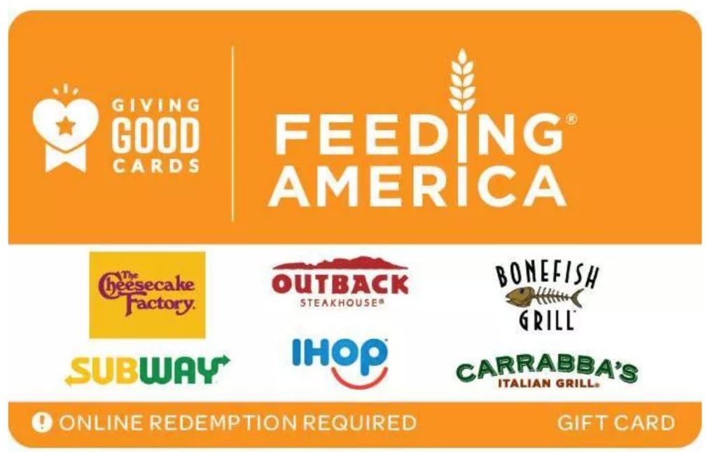 feeding america gift card