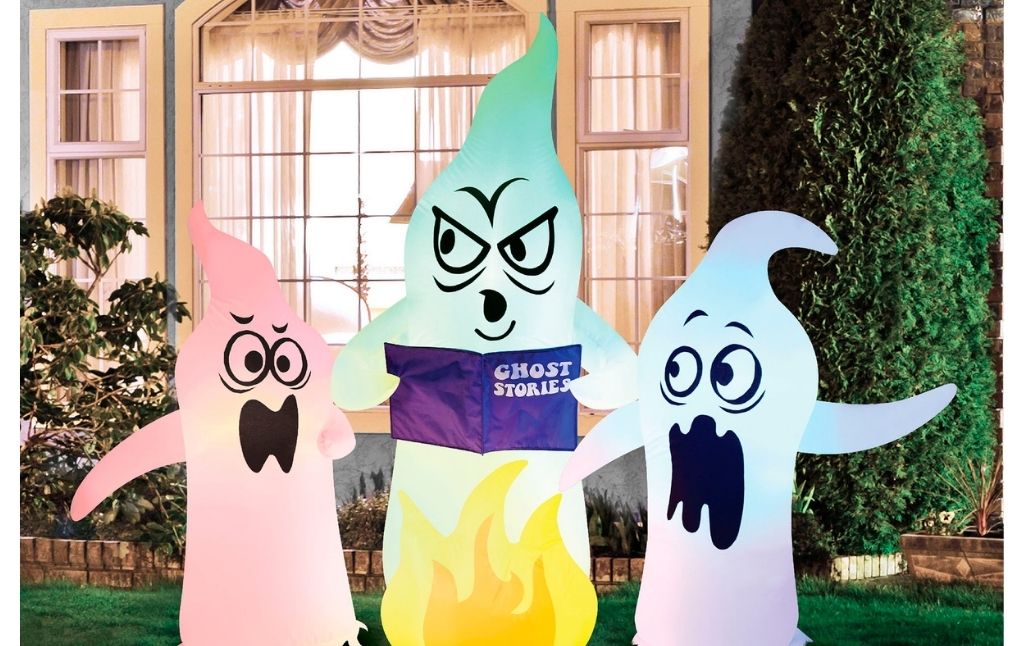 inflatable campfire ghosts