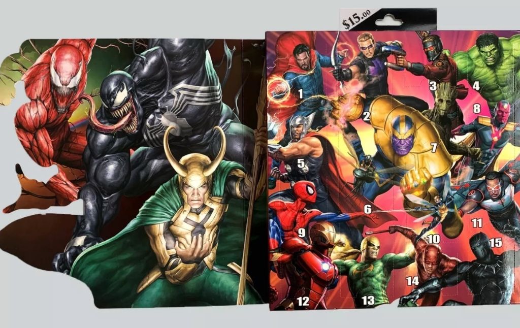 marvel 15 days of socks advent calendar