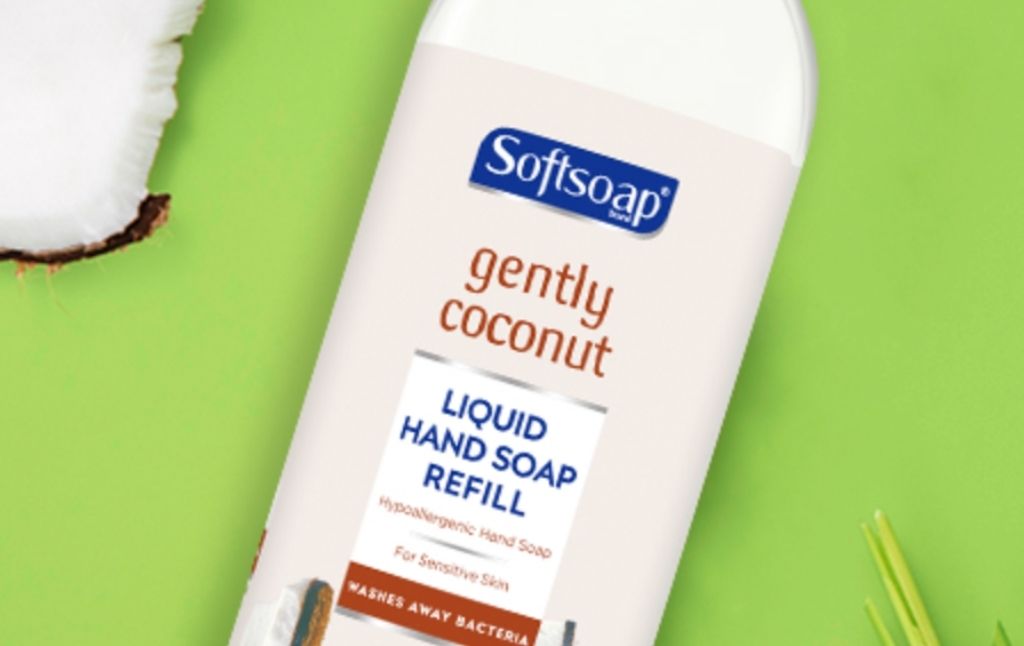 softsoap gently coconut liquid hand soap refill