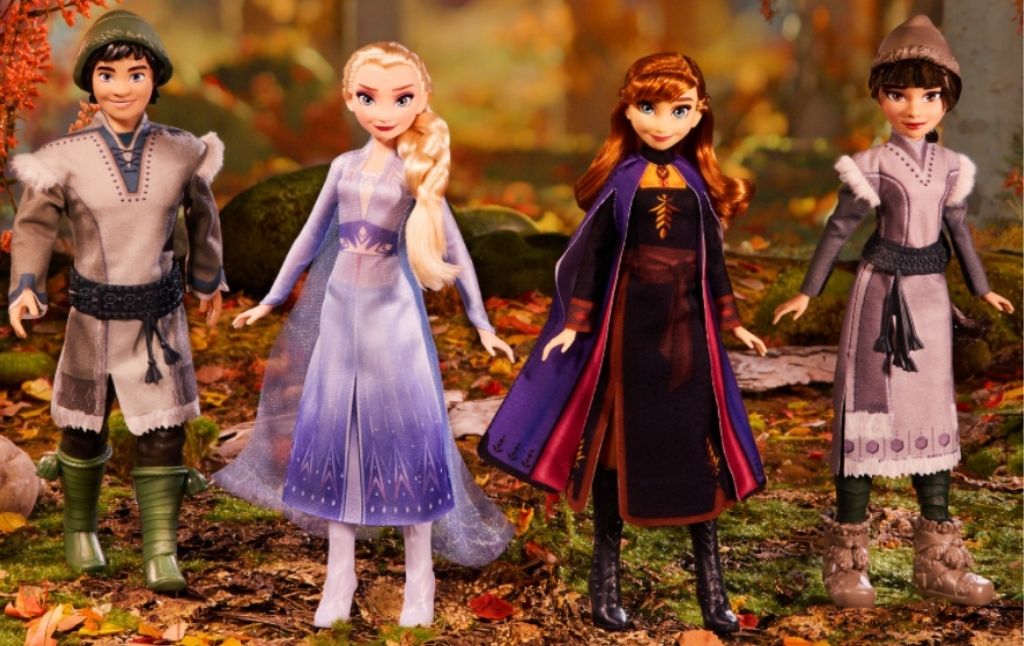 Disney frozen 2 forest 4 doll set