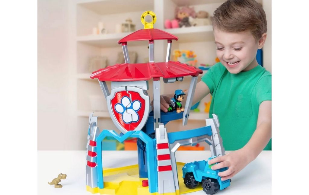 paw patrol dino rescue headquarters playset