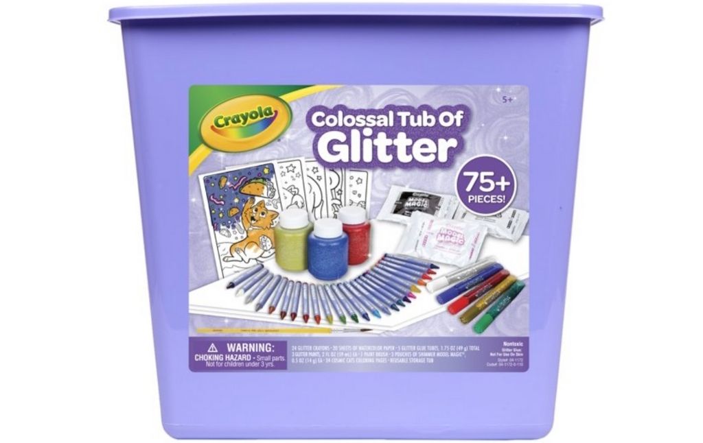 crayola colossal tub of glitter