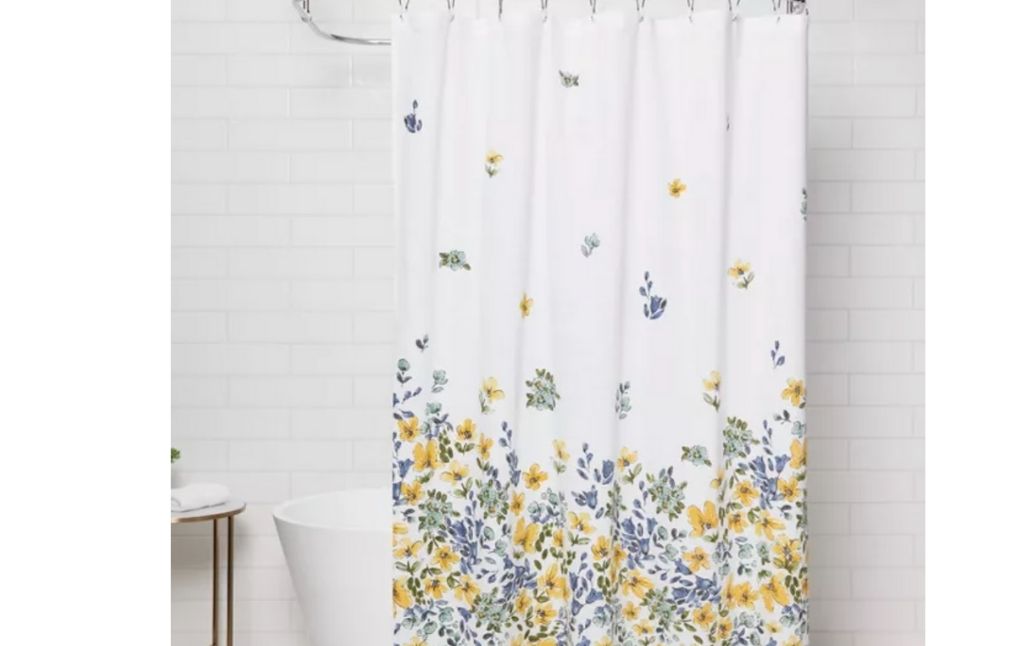 floral shower curtain