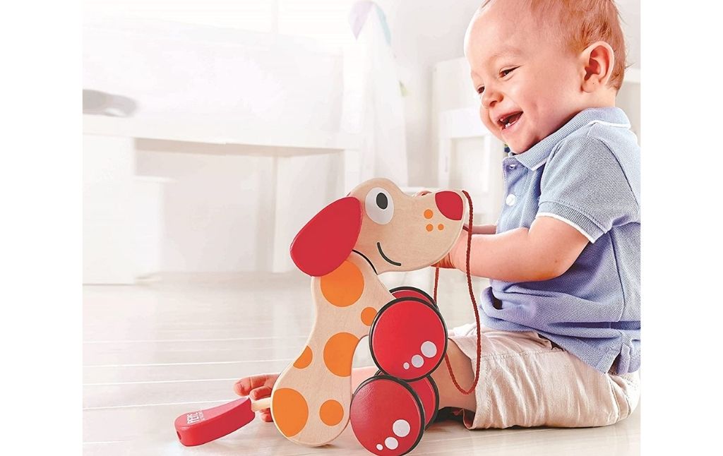 hape toys walking dog