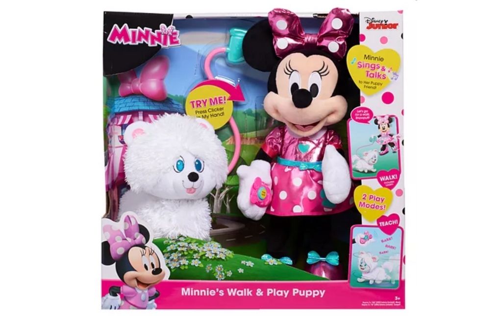 minnie walk play puppy