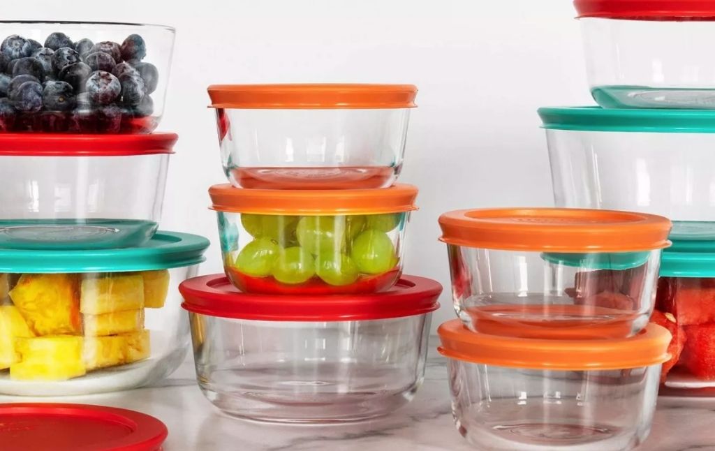 pyrex glass food storage