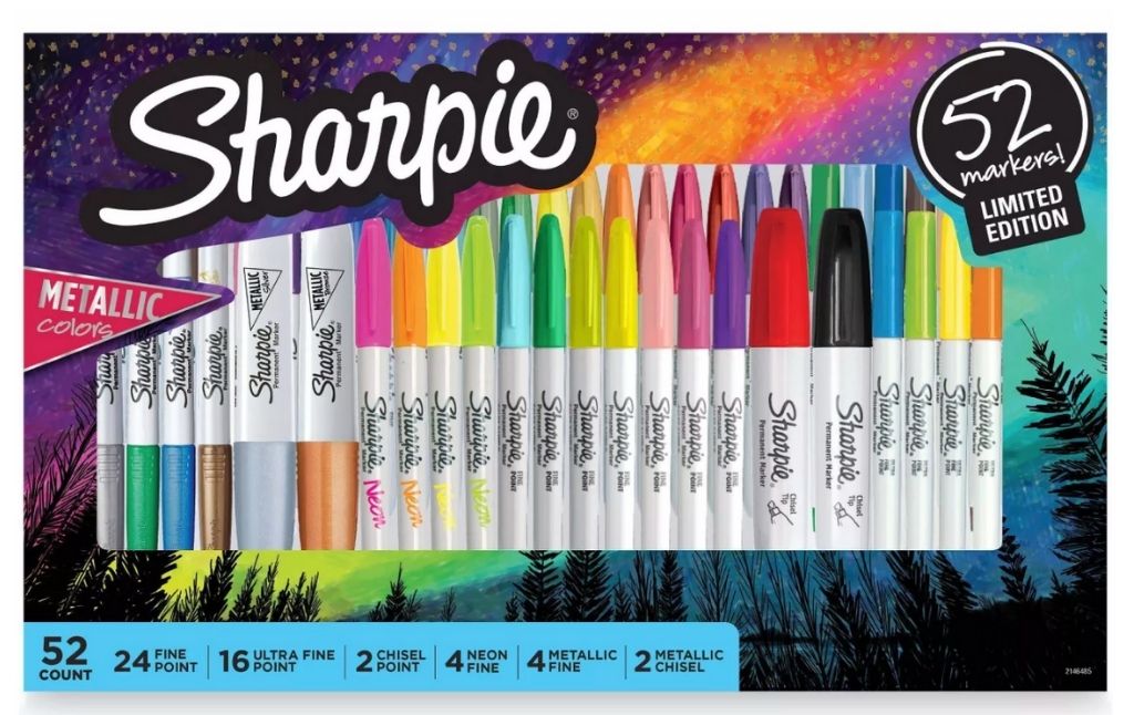 sharpie 52 count markers