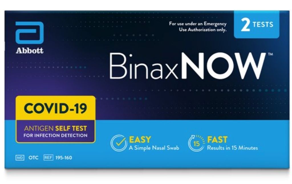 binaxnow at home covid test