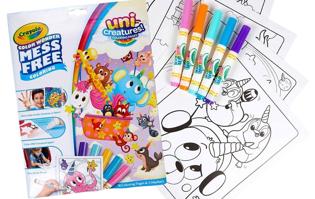 crayola mess free uni creatures coloring book