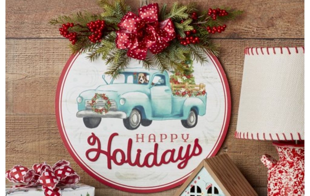 pioneer woman holiday sign