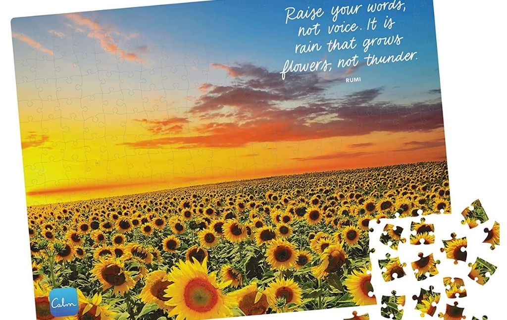 calm sunflower puzzle