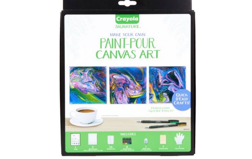 crayola paint power canvas art