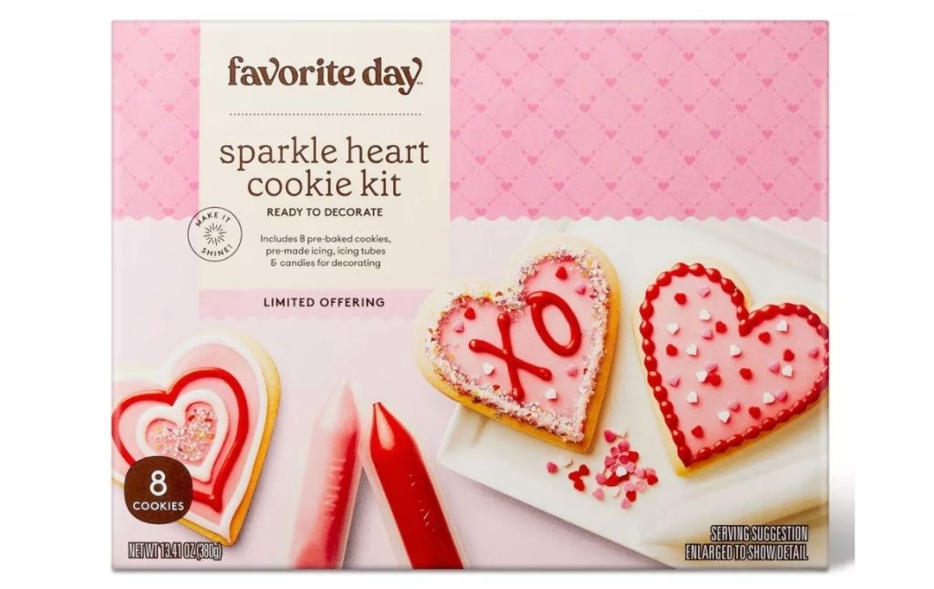 favorite day sparkle heart cookie kit