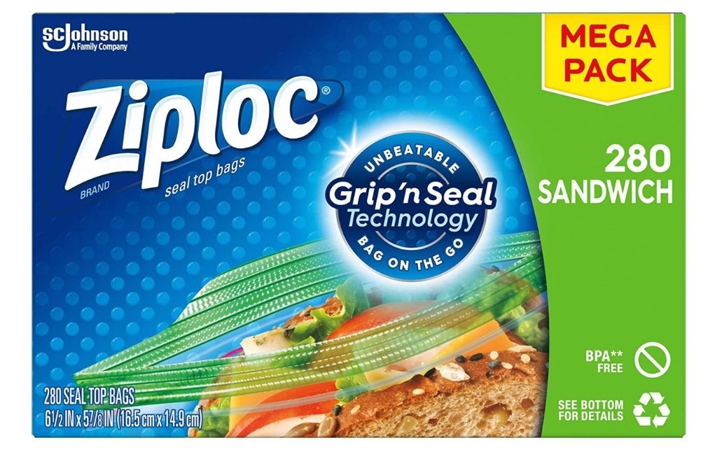 ziploc 280 sandwich bags