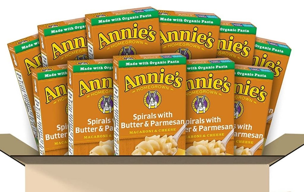 annies spirals with butter parmesan