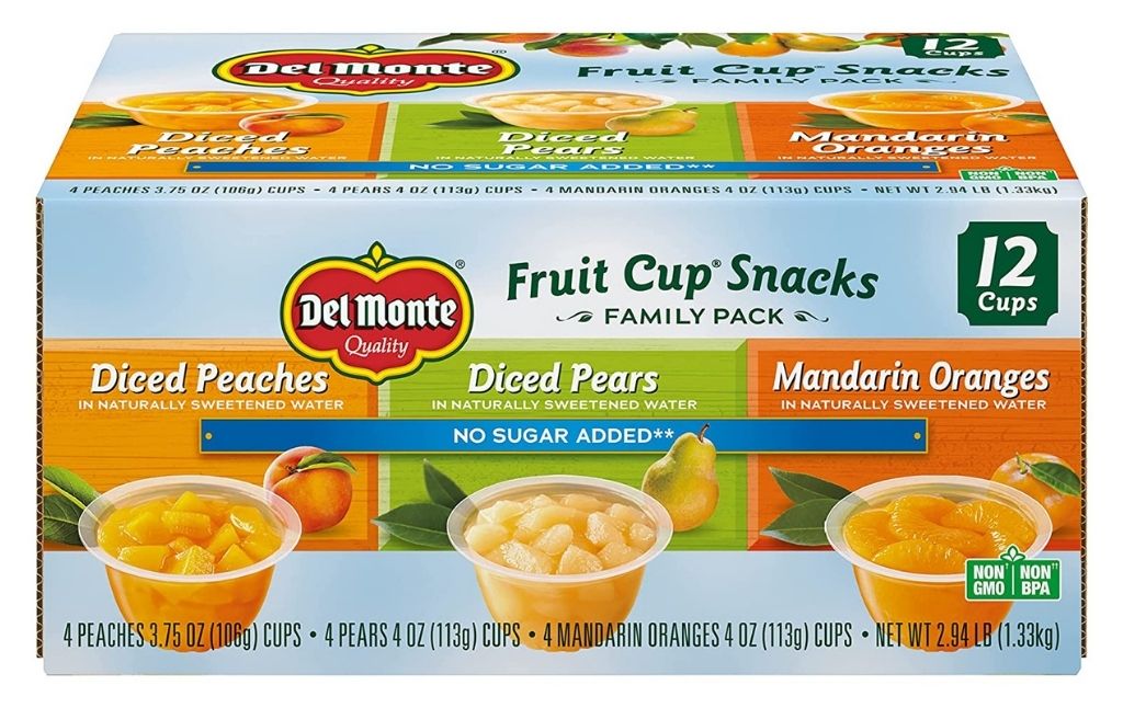 del monte fruit cups