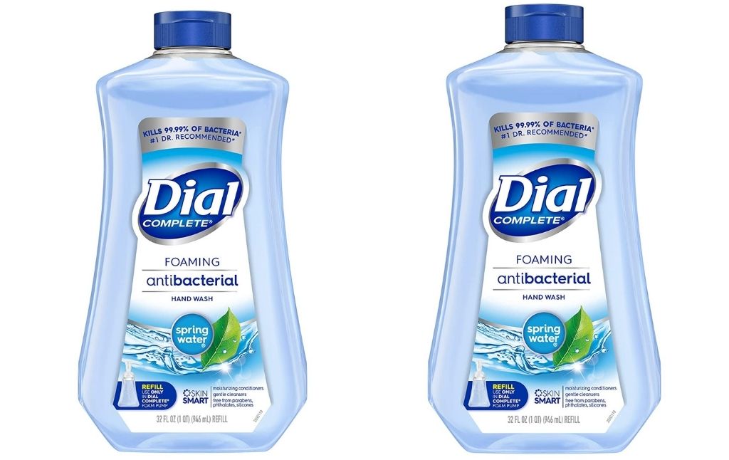 dial foaming antibacterial hand wash