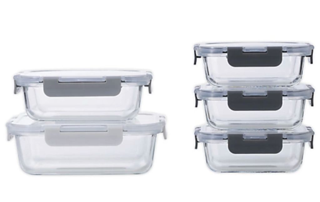 glass food storage set