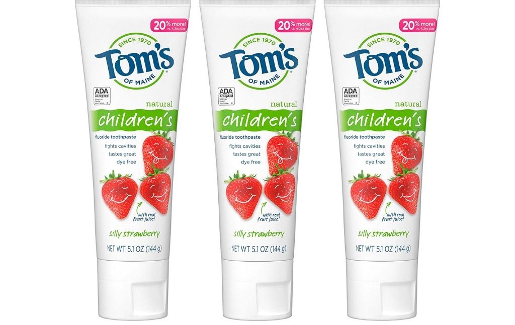 toms of maine strawberry toothpaste