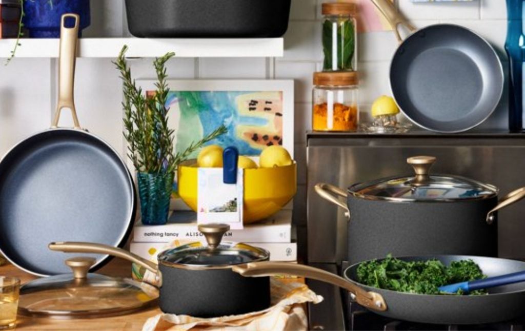 beautiful cookware set by drew barrymore