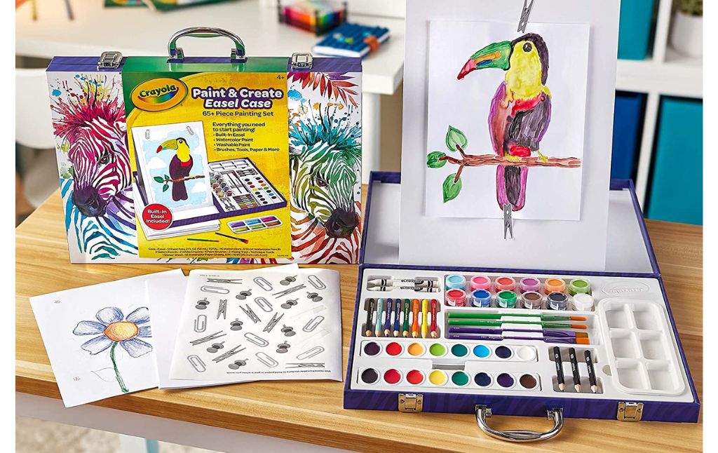 crayola paint create easel case