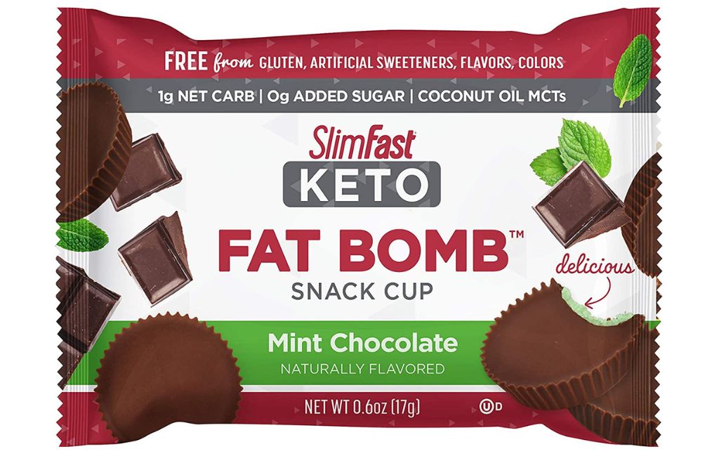 slimfast keto fat bomb snack cup