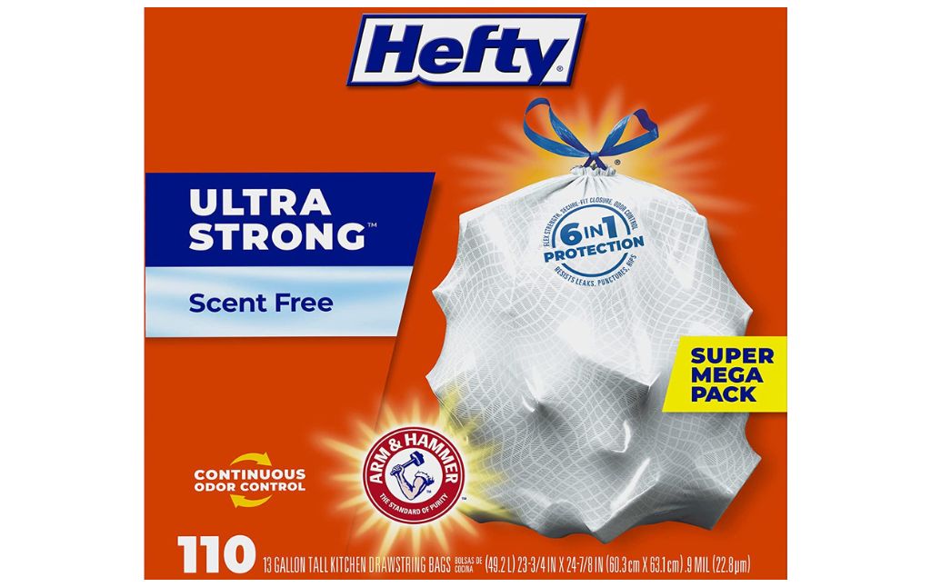 Hefty trash bag 110 count