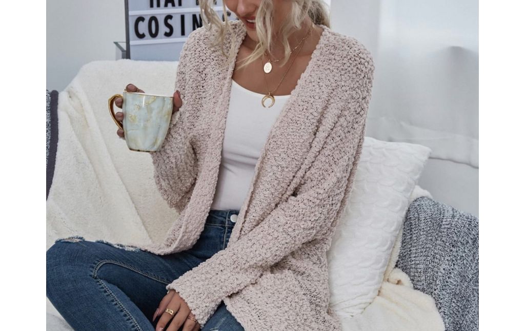 chunky knit cardigan