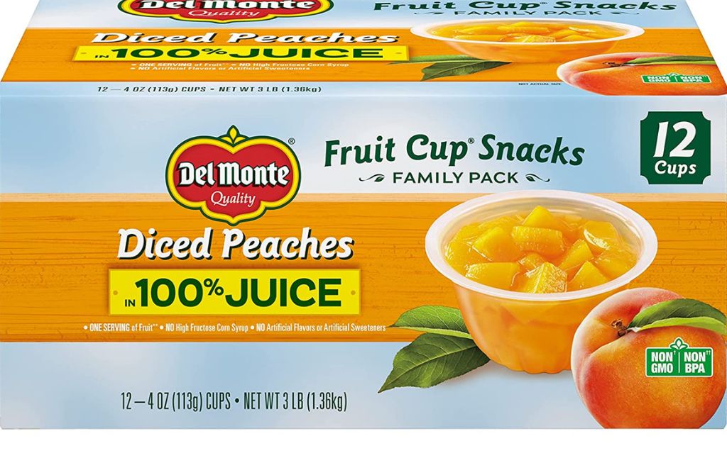 del monte diced peaches