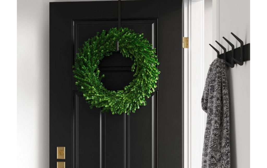 faux boxwood wreath