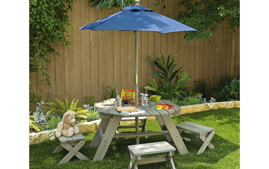 kidkraft outdoor table with umbrella 