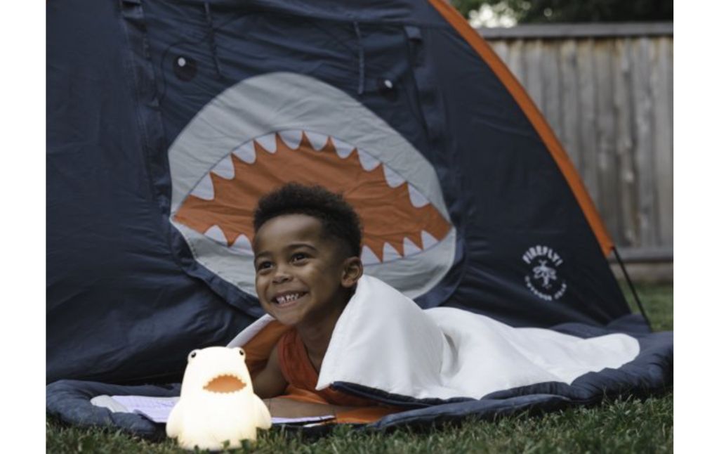 kids shark theme camping set